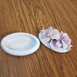 Vintage, Rose, trinket, holder.